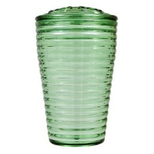 Green Translucent Plastic Toothbrush Holder